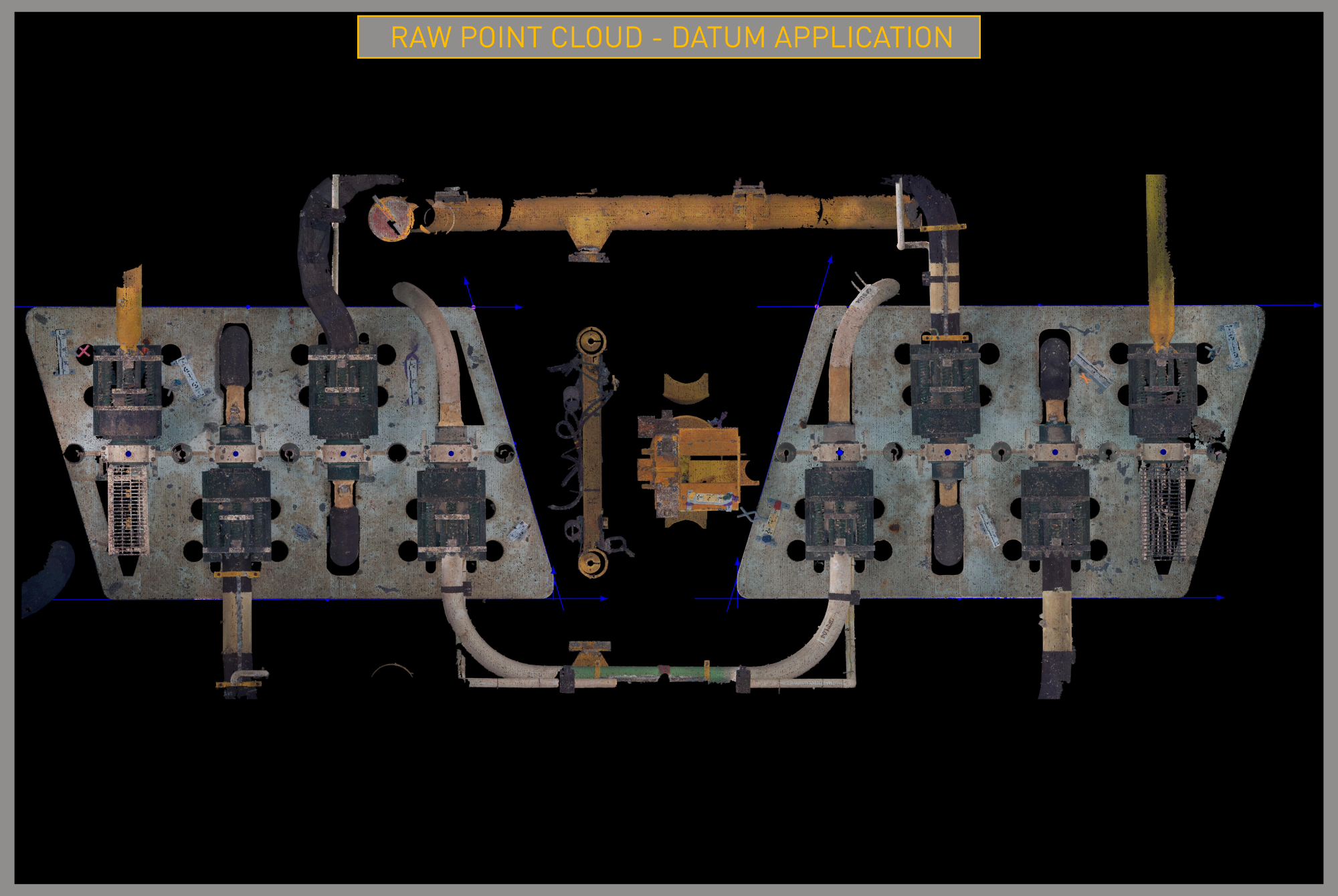 Photogrammetry Raw Point cloud. Datum application