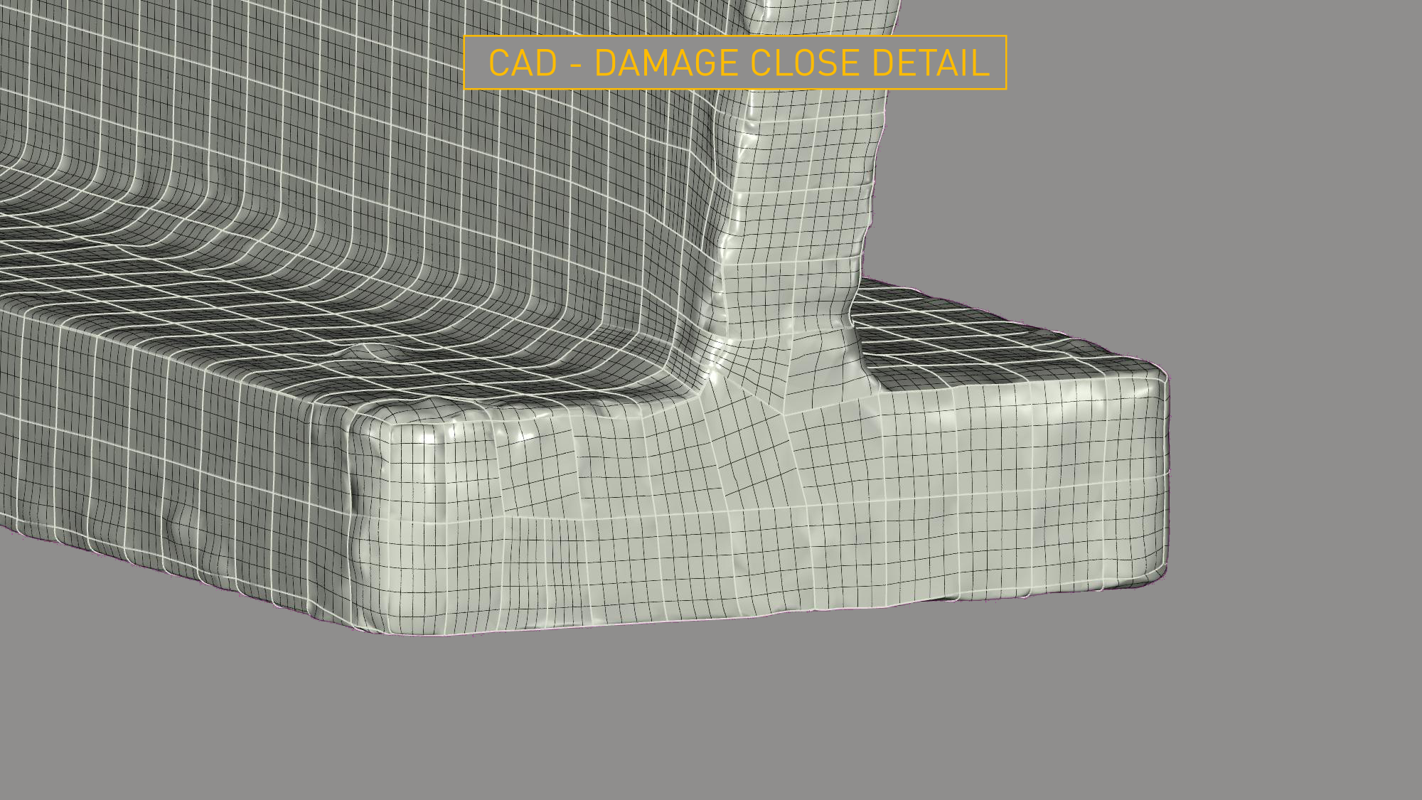 Photogrammetry CAD - Damage Close Detail