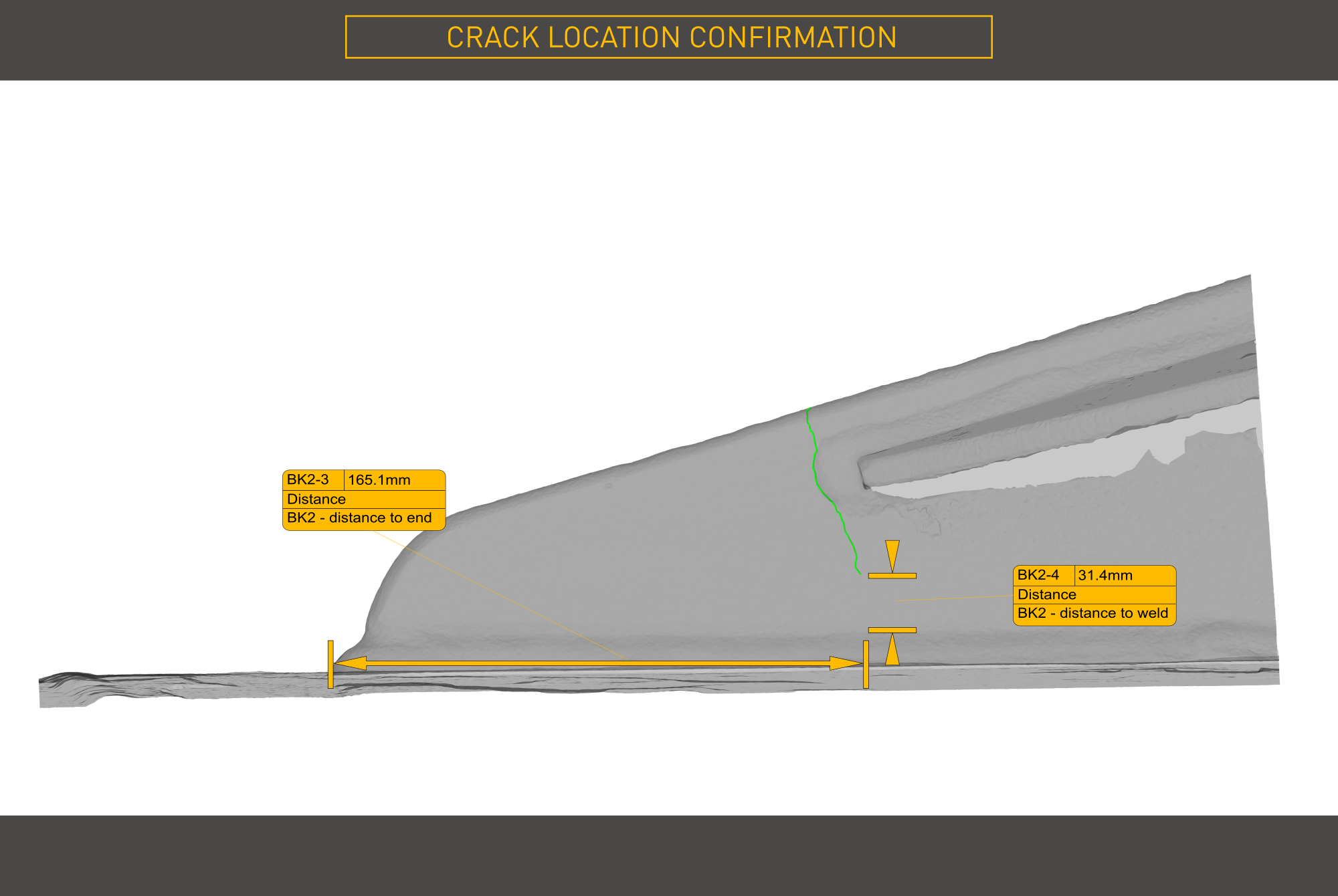 FPSO Bilge Keel crack location confirmation - Photogrammetry - Subsea